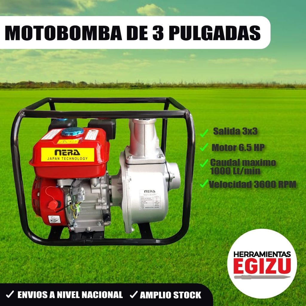 MOTOBOMBA DE 3' PULGADAS - NERA