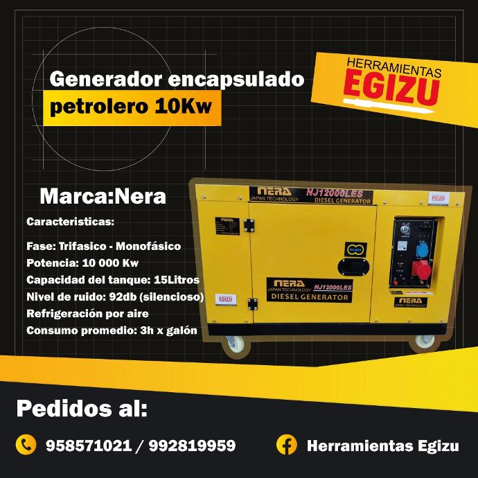 Generador Diesel 10 Kw Encapsulado - Nera