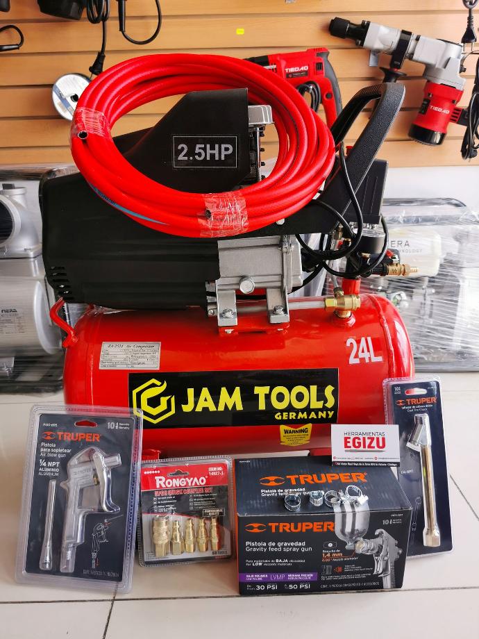 Kit completo - comprensora de 24 litros Jam Tools