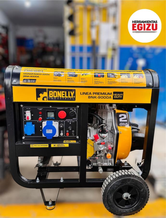 GENERADOR PETROLERO  BNK-9000A  6KW - BONELLY INDUSTRIAL