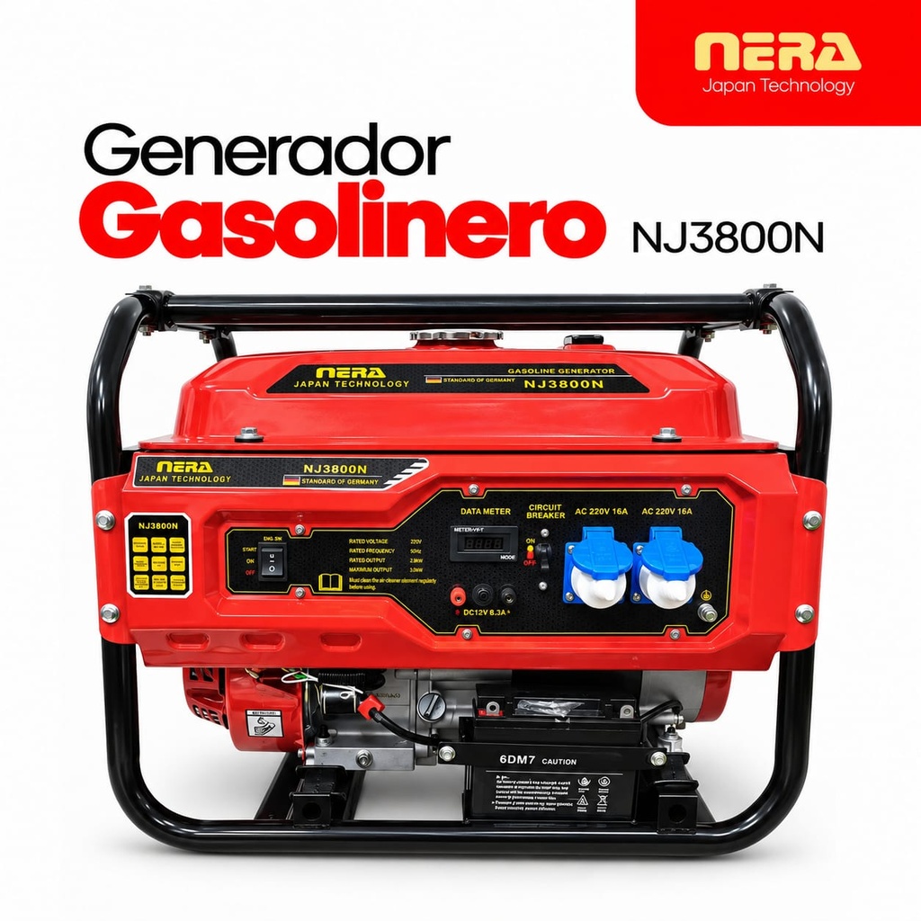 GENERADOR GASOLINERO 3.8 KW - NERA