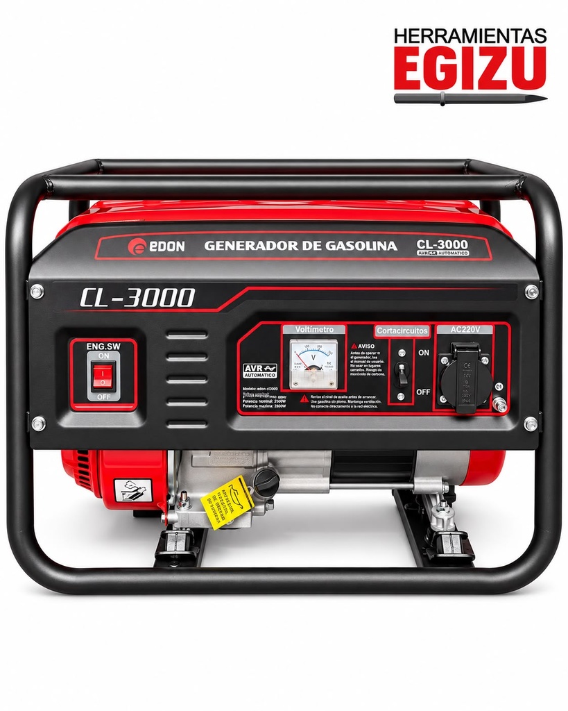 GENERADOR DE 3000 W - GASOLINERO -EDON