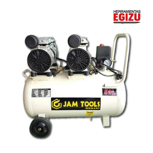 Comprensora silenciosa de 50 LT con 2 motores Jam Tools