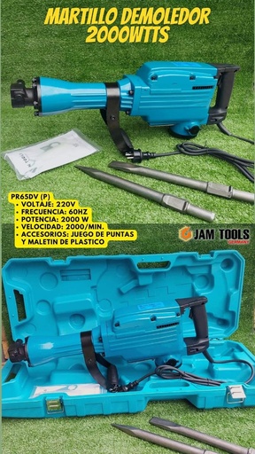 Martillo demoledor de 2000 watts - Jam Tools Germany