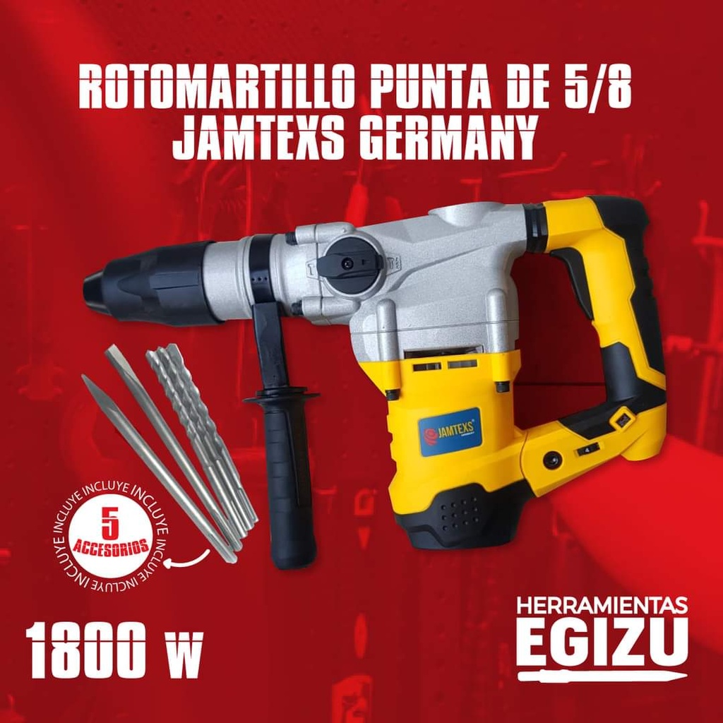 Rotomartillo de 1800 watts Jamtexs | HERRAMIENTAS EGIZU