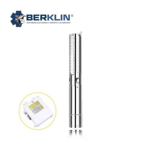 Bomba sumergible de 1HP 1" Acero - BERKLIN