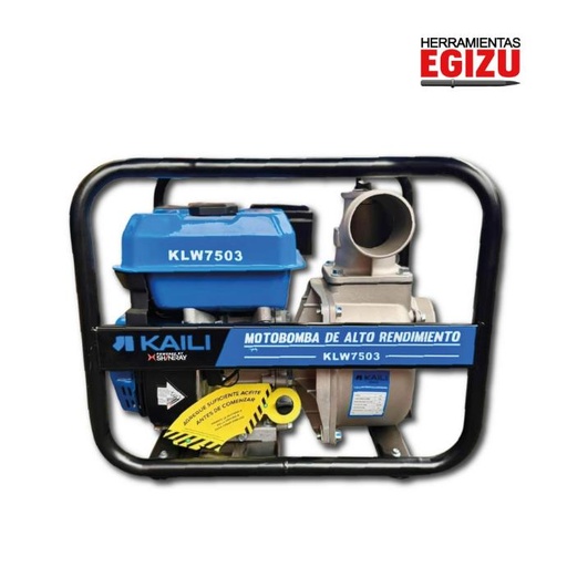 MOTOBOMBA DE 3 PULGADAS CON MOTOR DE 7.5 HP - KAILI