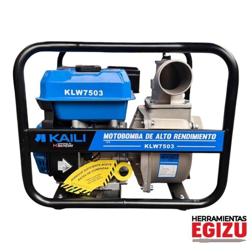 MOTOBOMBA DE 3 PULGADAS CON MOTOR DE 7.5 HP - KAILI
